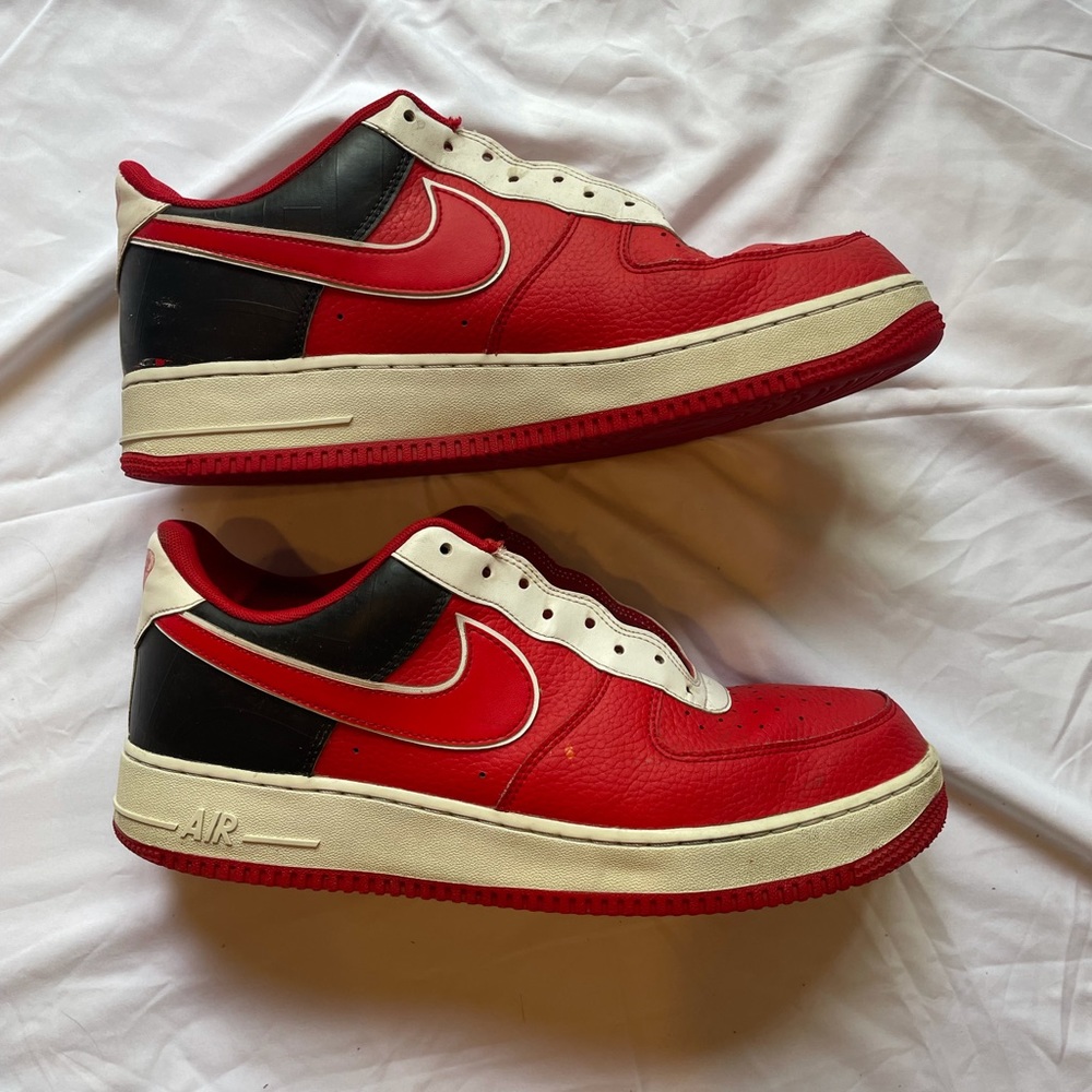 Red and Black Air Force 1